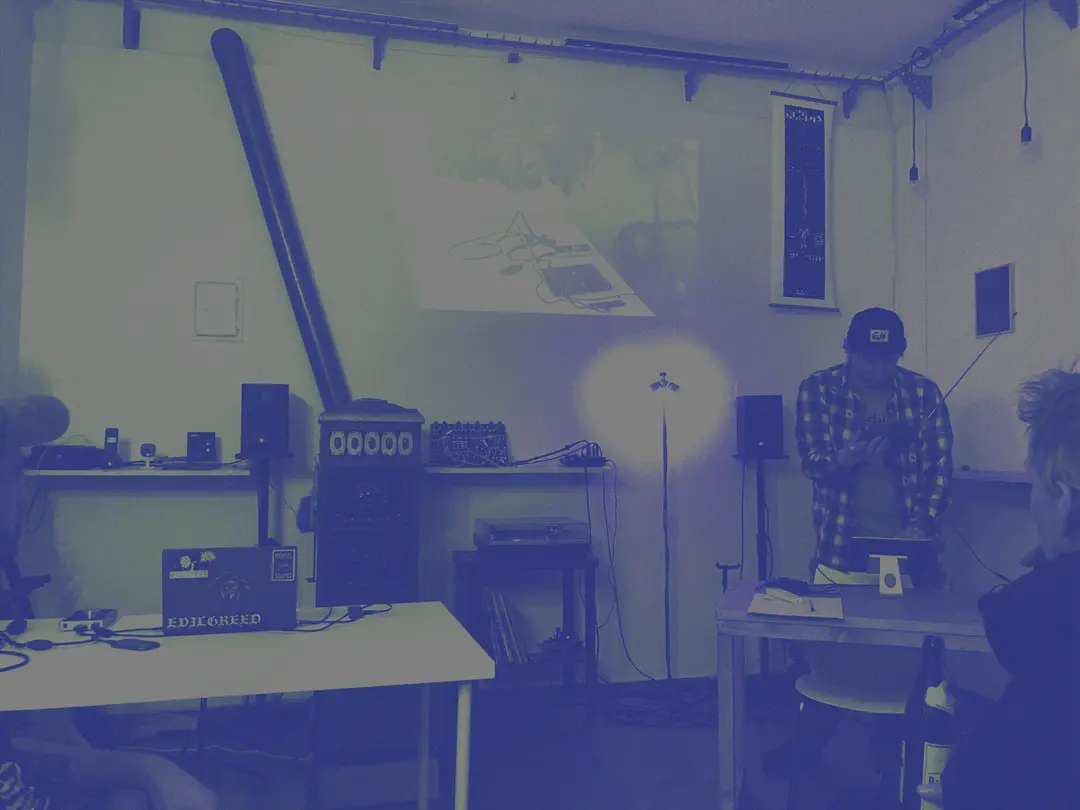 Tuning in the shortwave radio and adding in effects