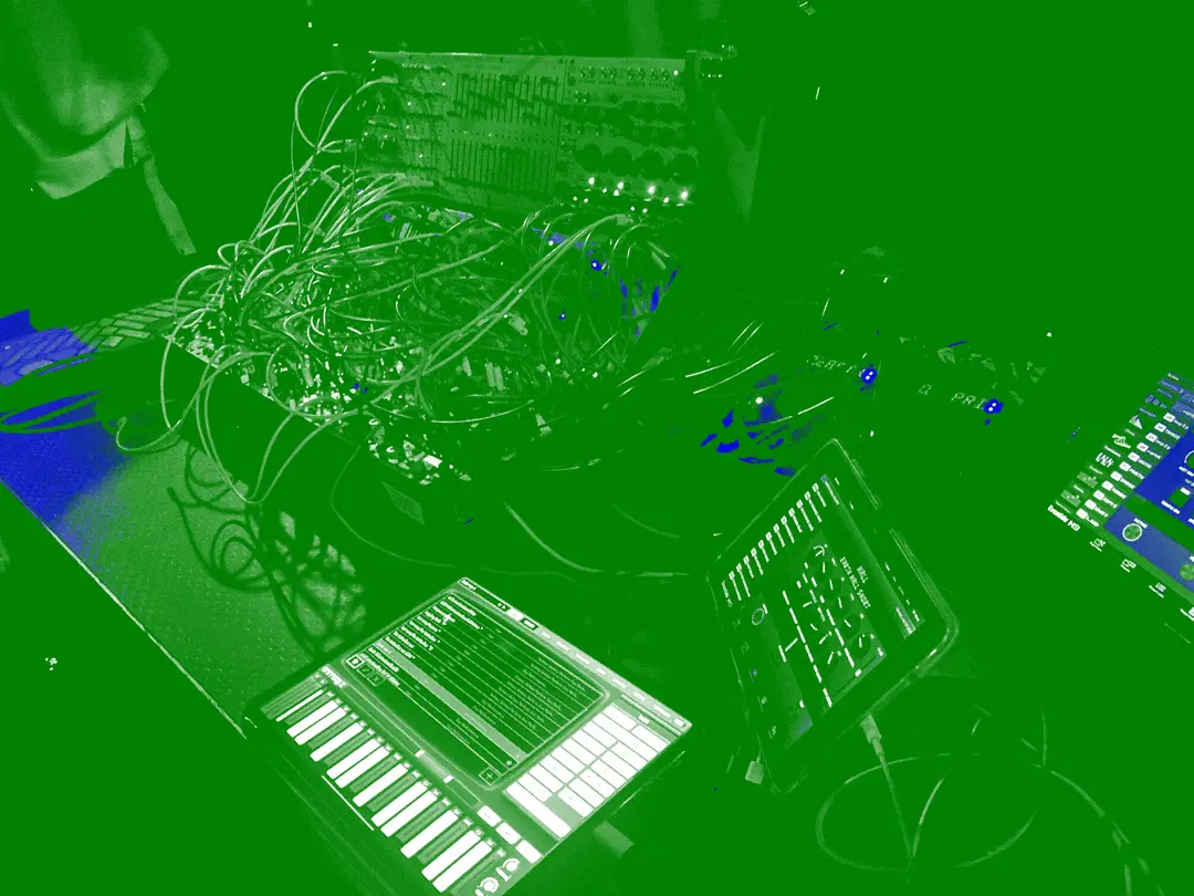 Suzanne’s Buchla synth and soft synths