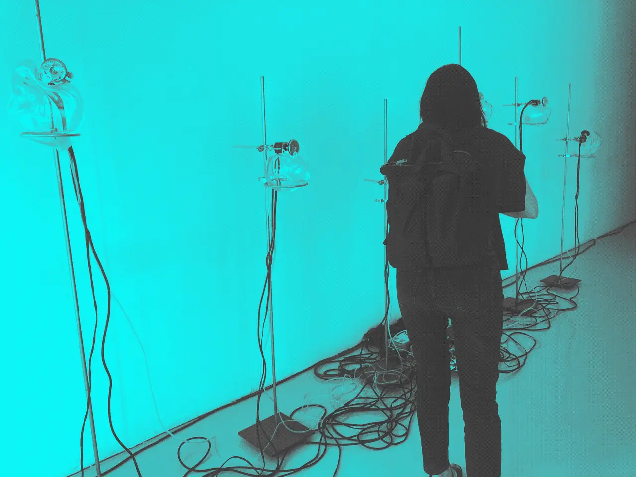 Looking at sound installations at New Inc’s demo day