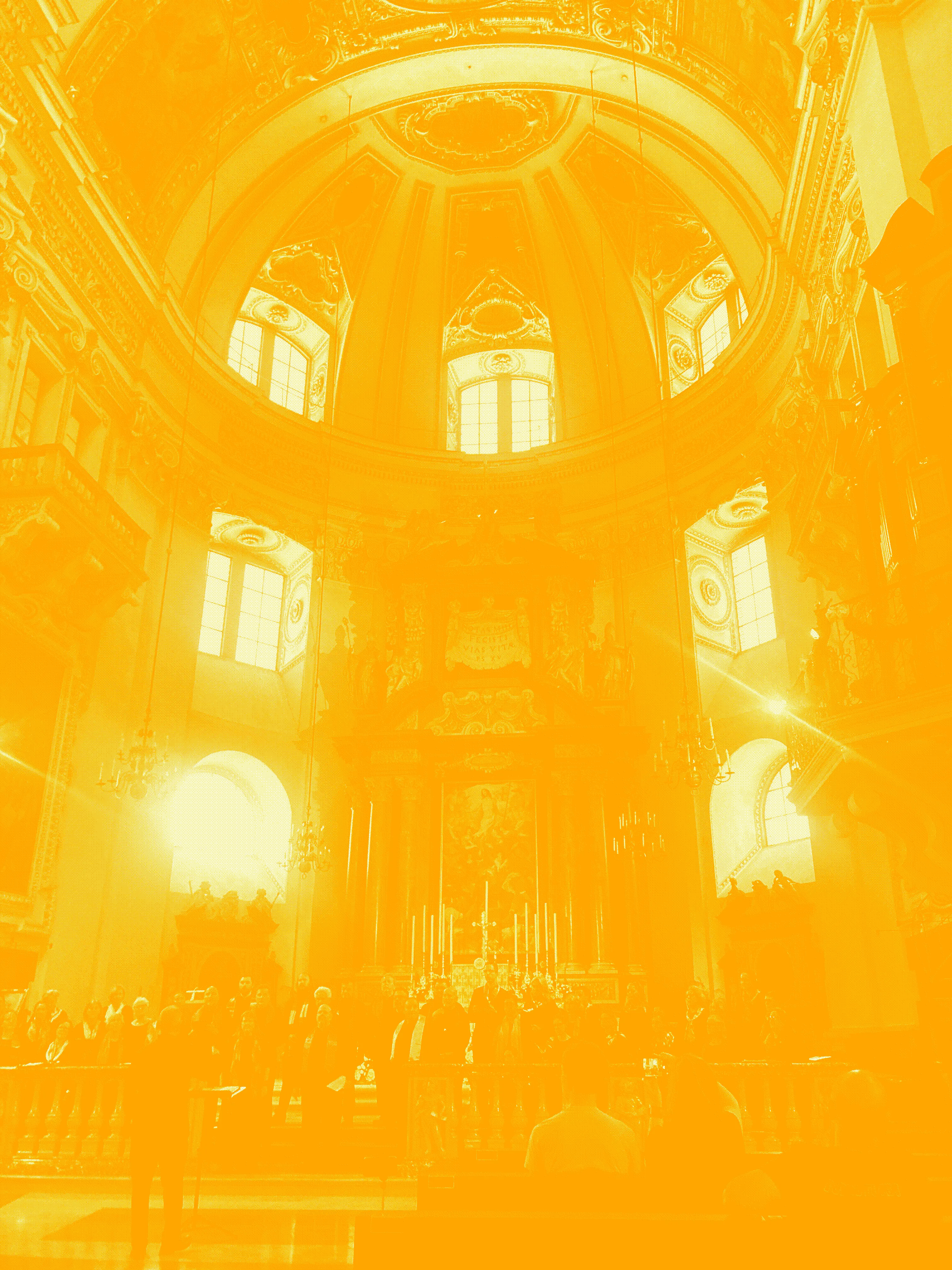 singers in a cathedral dome