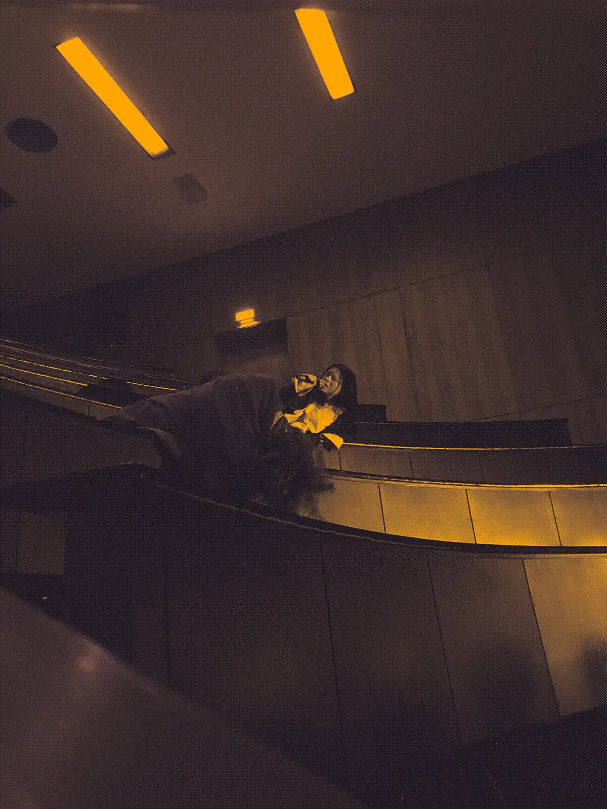 Deva Schubert, Camilla Schielin perform in a lecture hall in an old hospital complex